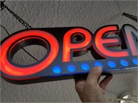 lit open sign