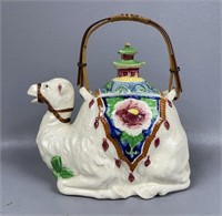 Vintage Hand Painted Japan Camel Teapot