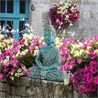 Ceramic Sitting Buddha Statue