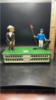 Golfer Cast Iron Bank