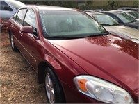 2007 Red Chevy Impala LT  (K $95 Start)