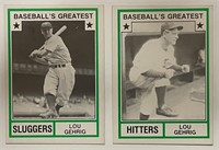TCMA Lou Gehrig 2 Cards