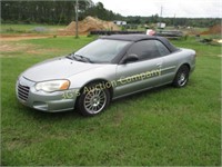 2005 Silver Chrysler Sebring Convertible