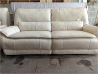 ANJI BOHUI H.S. CO. WHITE LEATHER ELECTRIC COUCH