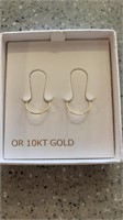 10 Kt Gold Hoop Earrings