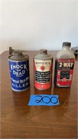 Neat antique bug pesticide cans