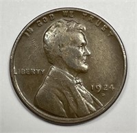 1924-D Lincoln Wheat Cent Fine F