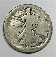 1916-D Walking Liberty Silver Half Good G details