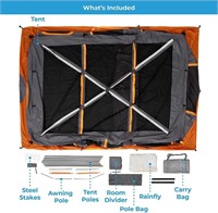 12 Person Extra Large Straight Wall Cabin Tent