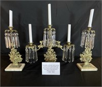 3 Piece Girandole Candelabra Set