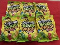 6 bags Maynard’s sour patch kids 185g
