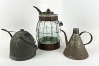 3 Lamp Oil Containers