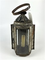 Unusual Tin Lantern w/ Carrying Ring