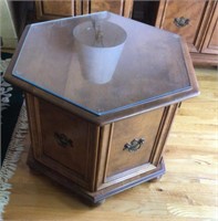 Early American hexagonal end table