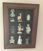 Picture frame shadowbox and contents