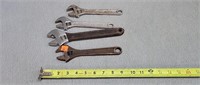 4 Crescent Wrenches