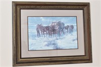 Cowboys on the Snowy Prairie Signed Print