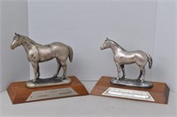 (2) 1970's American Quarter Horse Trophies
