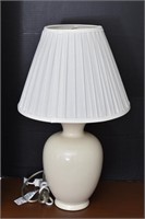 Cream Table Lamp w/Shade