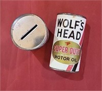 WOLF'S HEAD MOTOR OIL BANKS