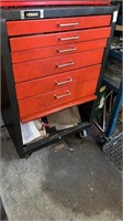 Homak tool cabinet on wheels and contents