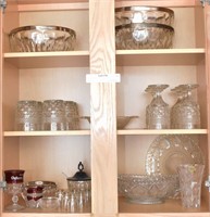 Silver Rim Serving Bowls, Glasses & More