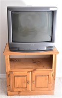 Toshiba 27" TV & Pine Cabinet