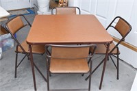 Folding Table w/4 Chairs