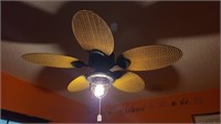 Tropical Ceiling Fan Lighted
