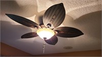 Tropical Ceiling Lighted Dark Finish