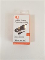 NEW iQ Mobile Power Rapid In-Car Charger (1.2m)