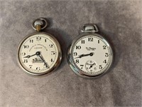 Two pocket watches 
• as is