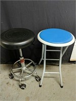Two Stools
Black One measures 13" Diameter and