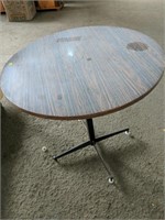 Round Table, 30.5" tall, 30" across.