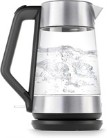 OXO BREW Cordless Glass Electric Kettle, Clear