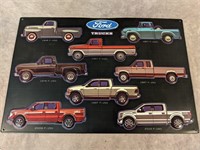 Ford Trucks tin sign 
• 18" x 12"