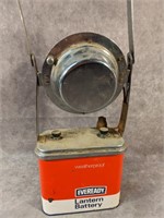Vintage Eveready Battery and Lantern 
• 13"H
