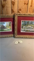 Pair of framed nature pictures