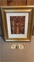 Tiger wrap framed picture
