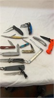 Group of 10 Pocket Knives