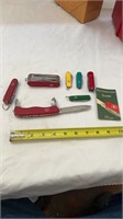 Group of 7 Victorinox Swiss Pocket Survival Knives