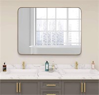 ANDY STAR 30”x40”Gold Bathroom Mirror