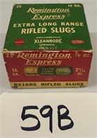 Vintage Remington 16ga Slugs Shells 2 9/16" Full