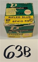 Vintage Remington 410ga Rifled Slug 2 1/2" Full Bo