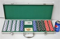 Complete Poker Set In Aluminum Case
