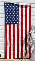 Huge US Cloth Flag 57" x 115" Made in USA