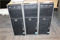(3) HP Z400 Workstations, Condition Unknown