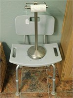 P729 Shower Chair And Toilet Paper Holder