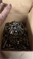 Stainless steel lot of 1/2 & 3/8 bolts and nuts