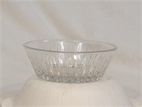 Small Signed Crystal Nut Bowl